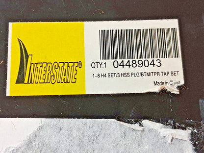 Professional Tap Set 3PCS 1-8 UNC 4FL HSS 04489043