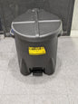 Eagle 14 Gallon Capacity, HDPE Waste Can with Foot Lever 937FLBLK