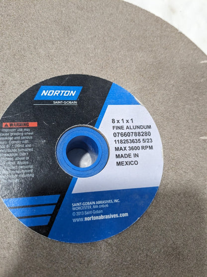NORTON Bench & Pedestal Grinding Wheel: 8" Dia 07660788280