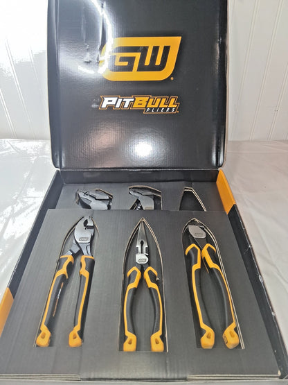 GEARWRENCH 5 Pc PITBULL Dual Material Mixed Pliers Set 82204C-06 INCOMPLETE