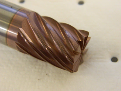 Fullerton Tool 5/8"x5/8"x3/4"x3-1/2" Solid Carbide Radius End Mill 36214