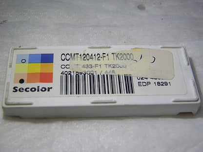 Seco Carbide Turning Inserts CCMT433 F1 Grade TK2000 Qty 10 18291