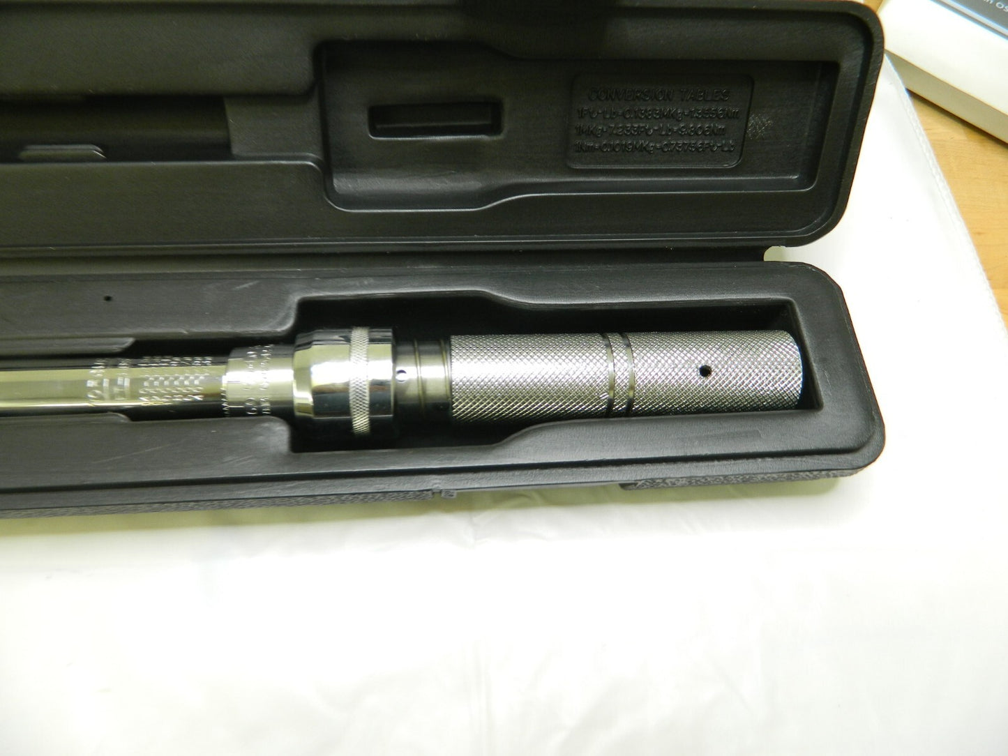 PRO-SOURCE 1/2" Drive Micrometer Torque Wrench 20" OAL PRO-SARO150-FT DAMAGED