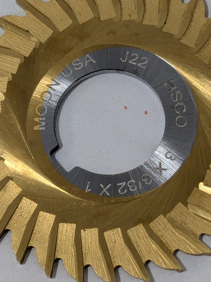 Moon Side Chip Saw: 3" Dia, 3/32" Thickness, 1" Hole, 32T CSS393-