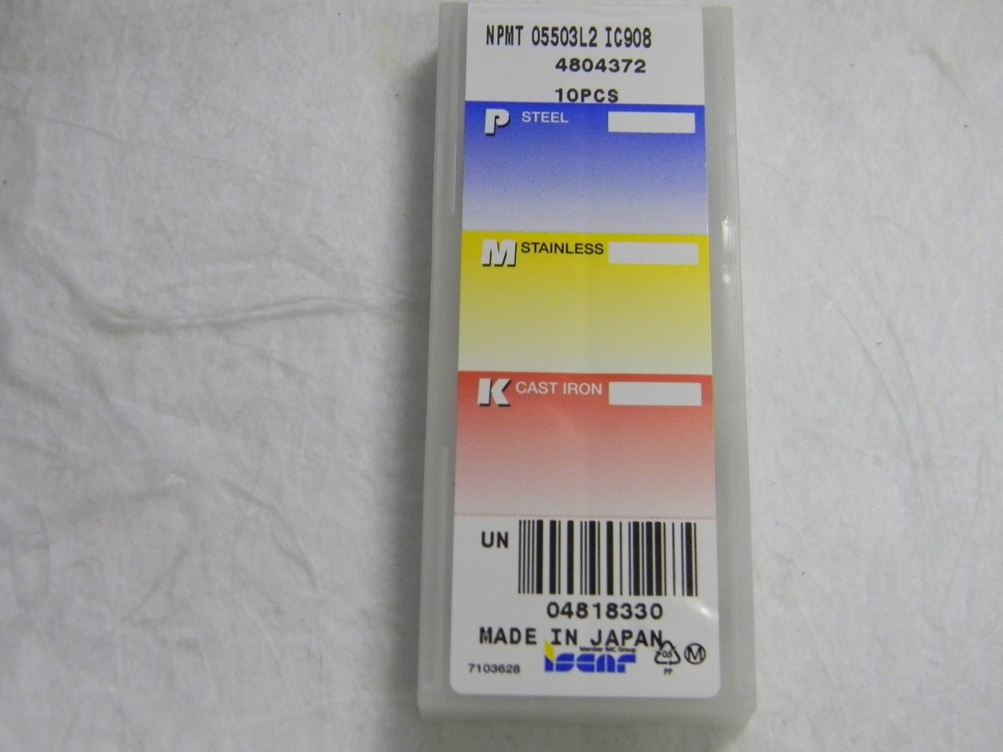 Iscar NPMT 05503L2 IC908 Inserts QTY 10 4818330