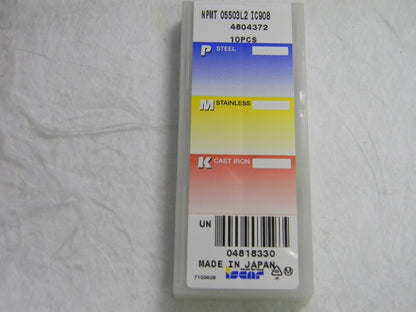Iscar NPMT 05503L2 IC908 Inserts QTY 10 4818330