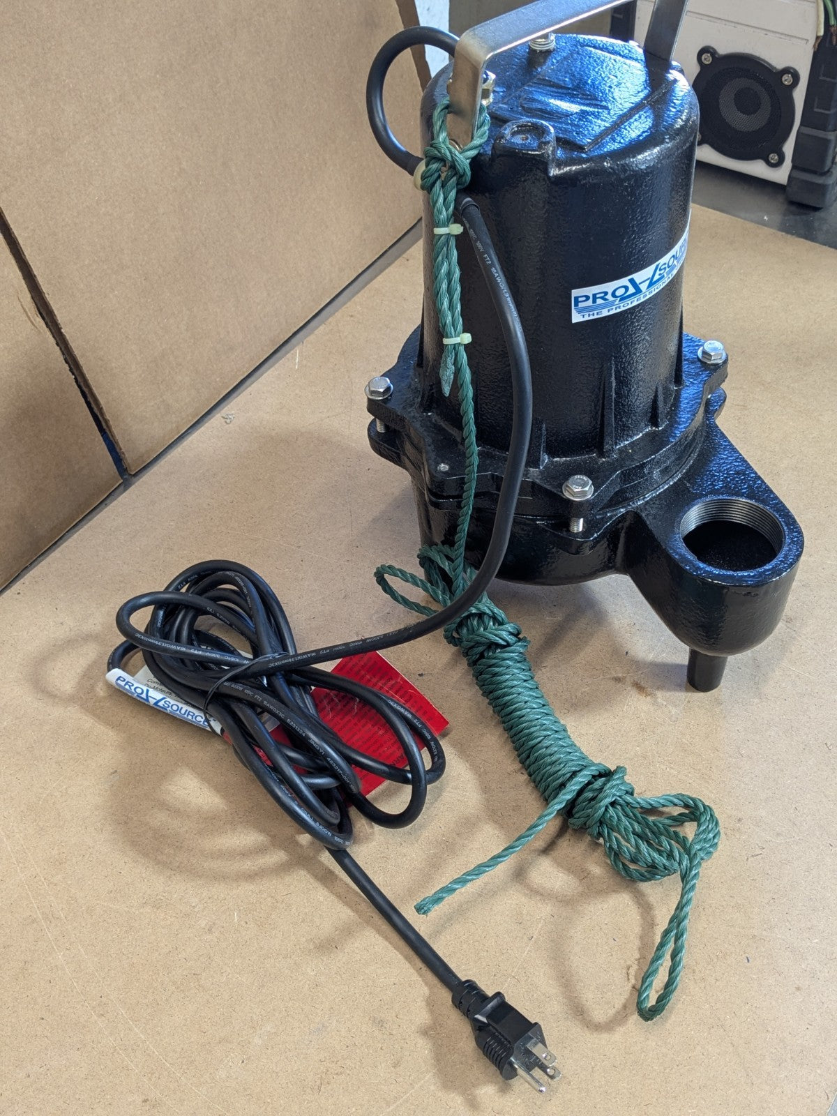Pro Source High Temperature Manual Sewage Pump 2" Outlet 1/2 HP 115v 10.5 Amp