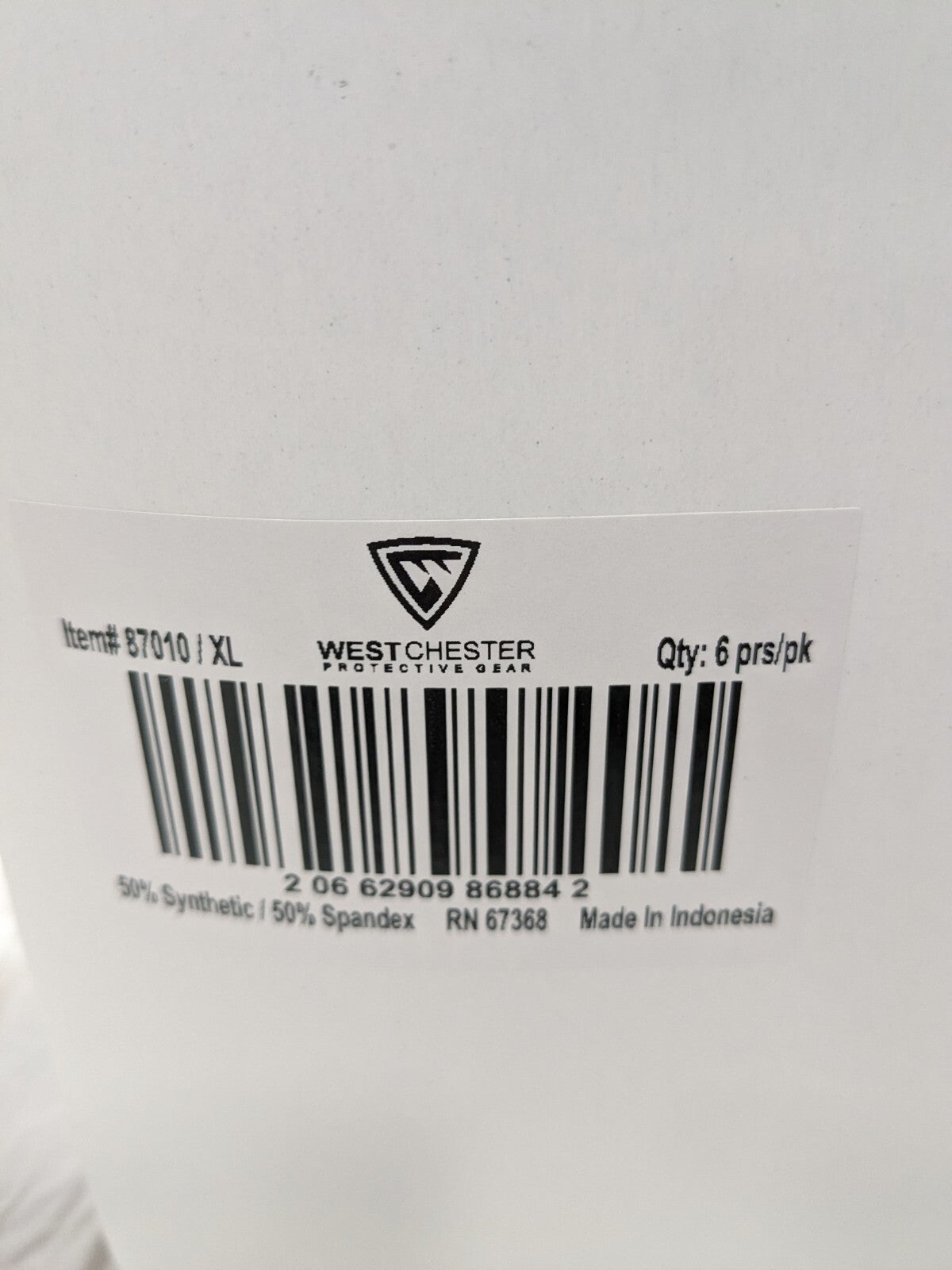 West Chester Impact Res. Work Gloves Hi-Viz Dotted Palms Size XL Qty 6 87010/XL