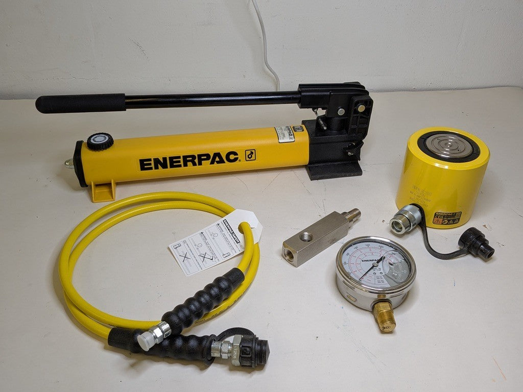 Enerpac Manual Hydraulic Pump and Cylinder Set 50 Ton Capacity SCL502H