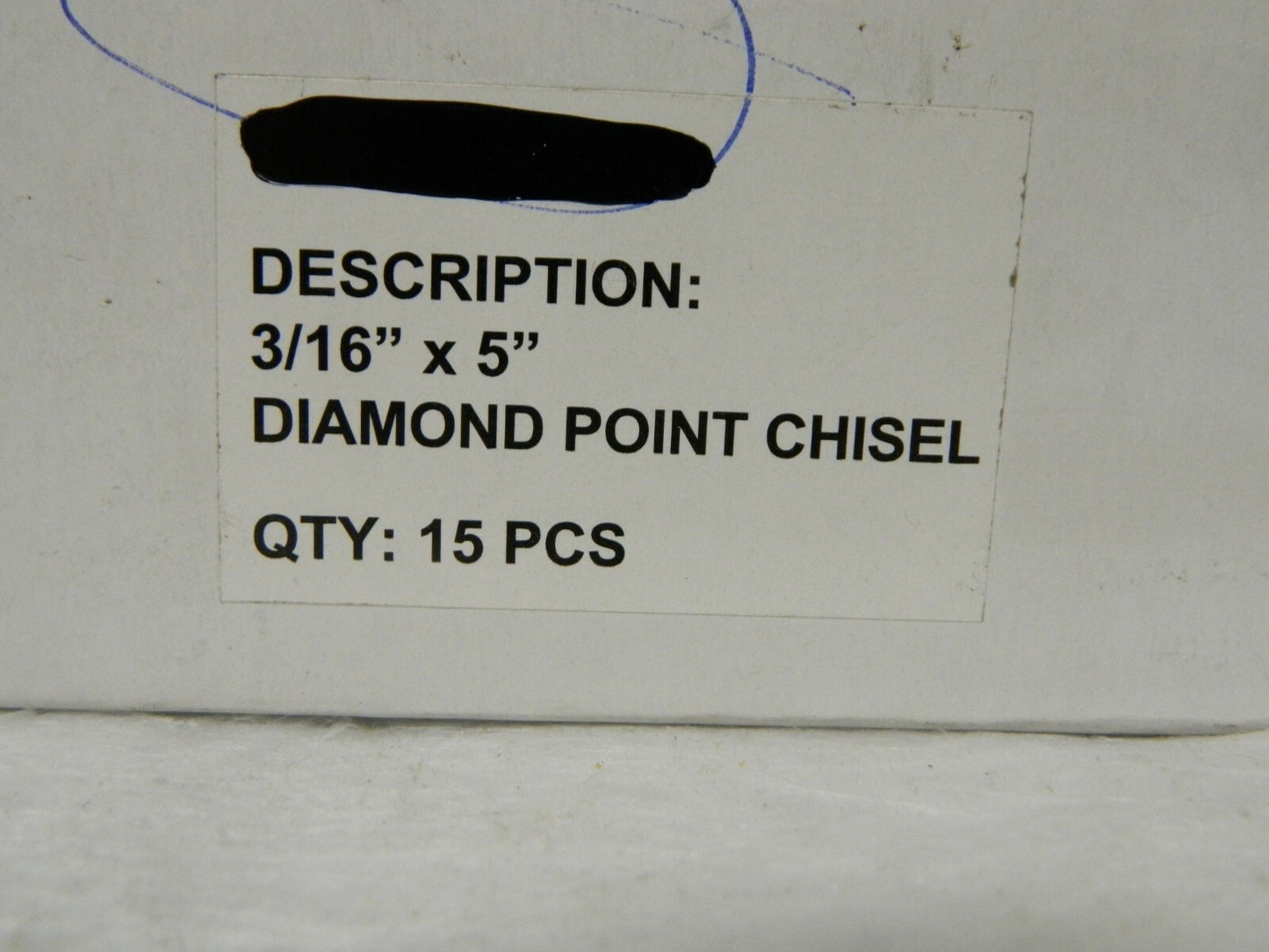 Paramount 5" OAL x 3/16" Blade Width Diamond Point Chisel Qty 15 PAR-P