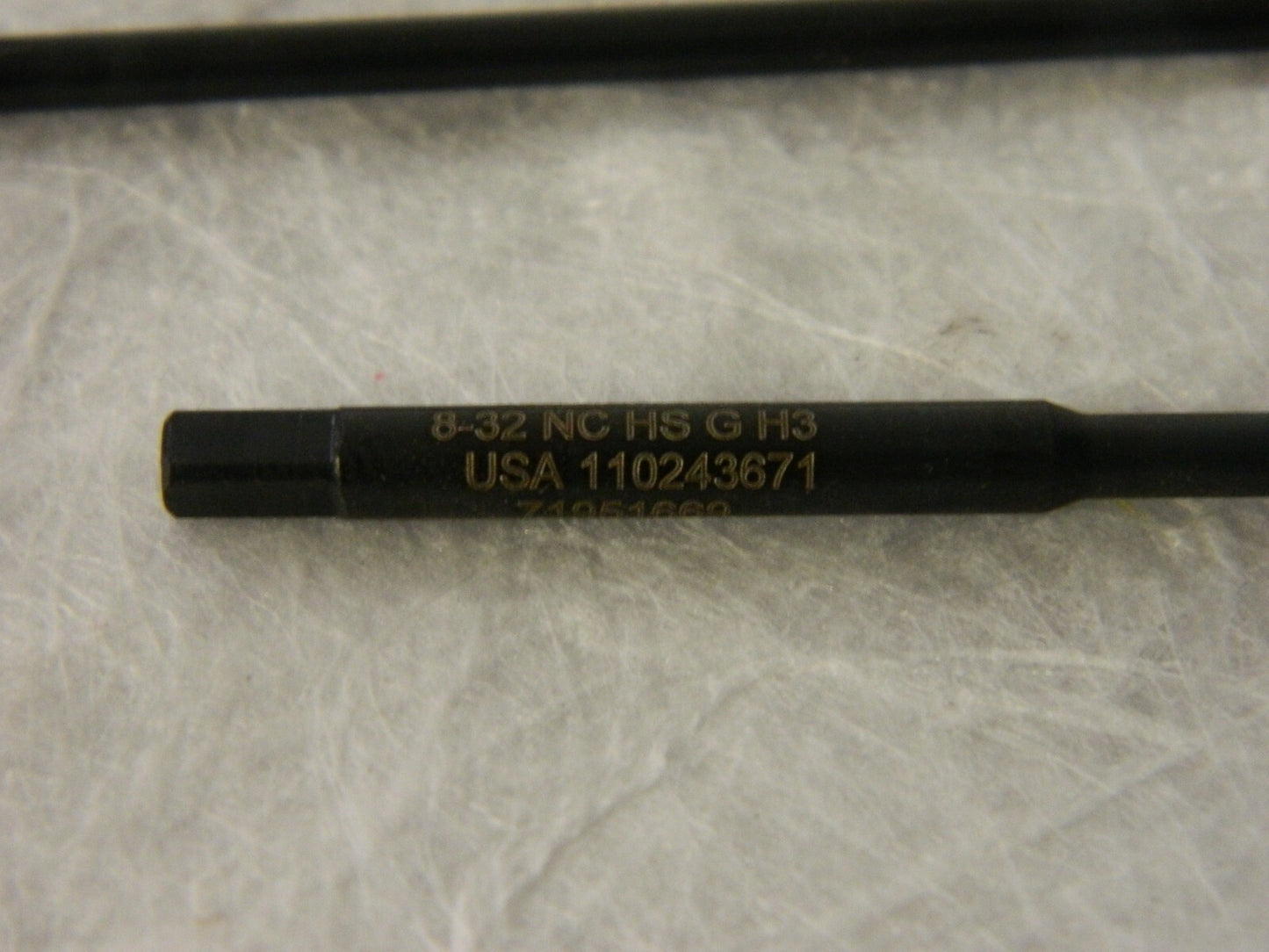 Widia #8-32 UNC 2 FL H3 HSS Spiral Point Extension Tap  QTY 2 18946