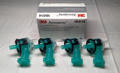 3M Accuspray Atomizing Head 16614 Green 1.3 mm 4 per kit 7100086806