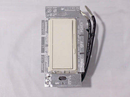 Lutron DV-10P-LA Diva 1000W Incandescent / Halogen Single Pole Dimmer LT Almond