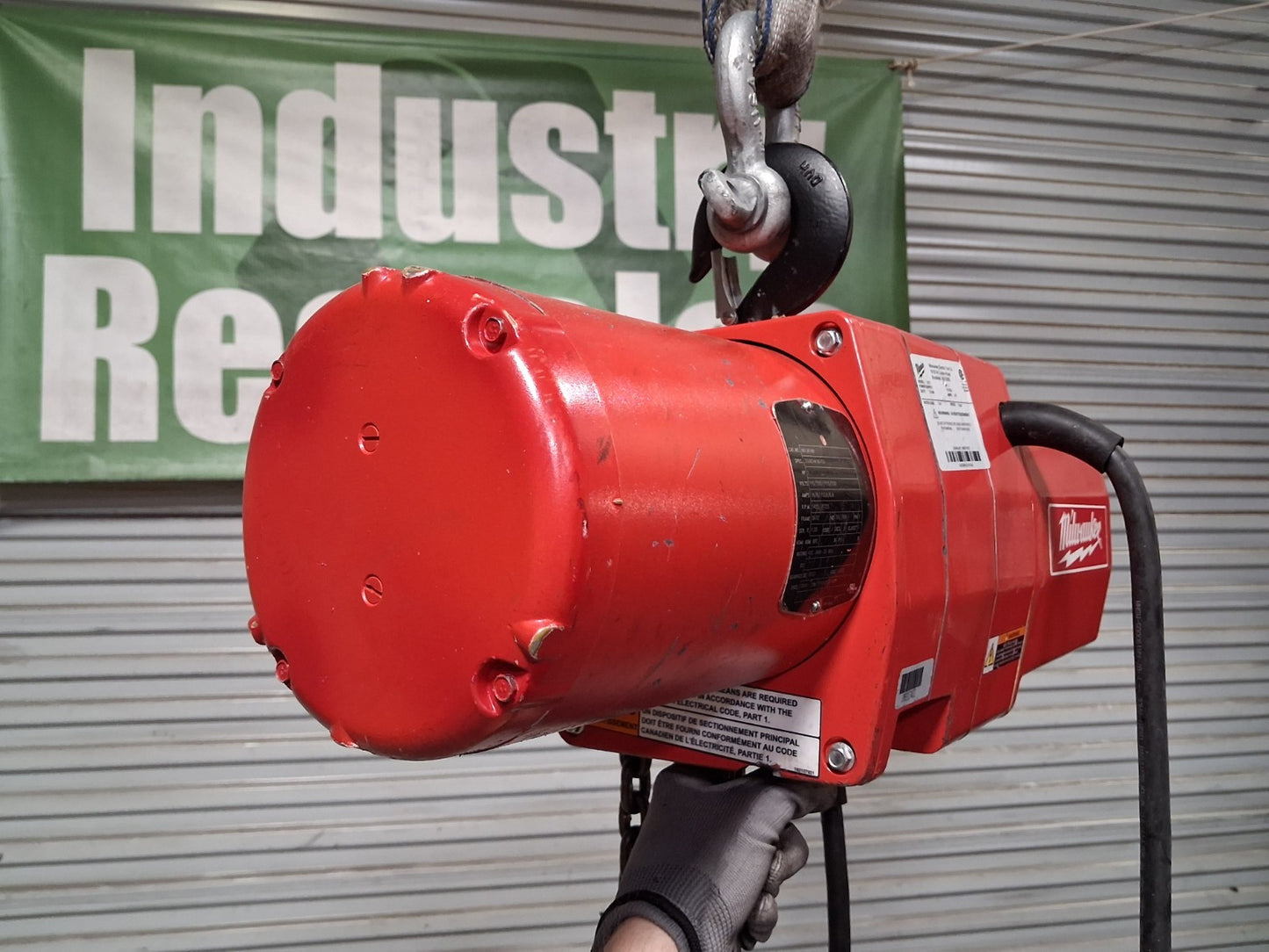 Milwaukee Electric Chain Hoist 2 Ton Cap 10 Ft Lift 115/230v 9572 Parts / Repair
