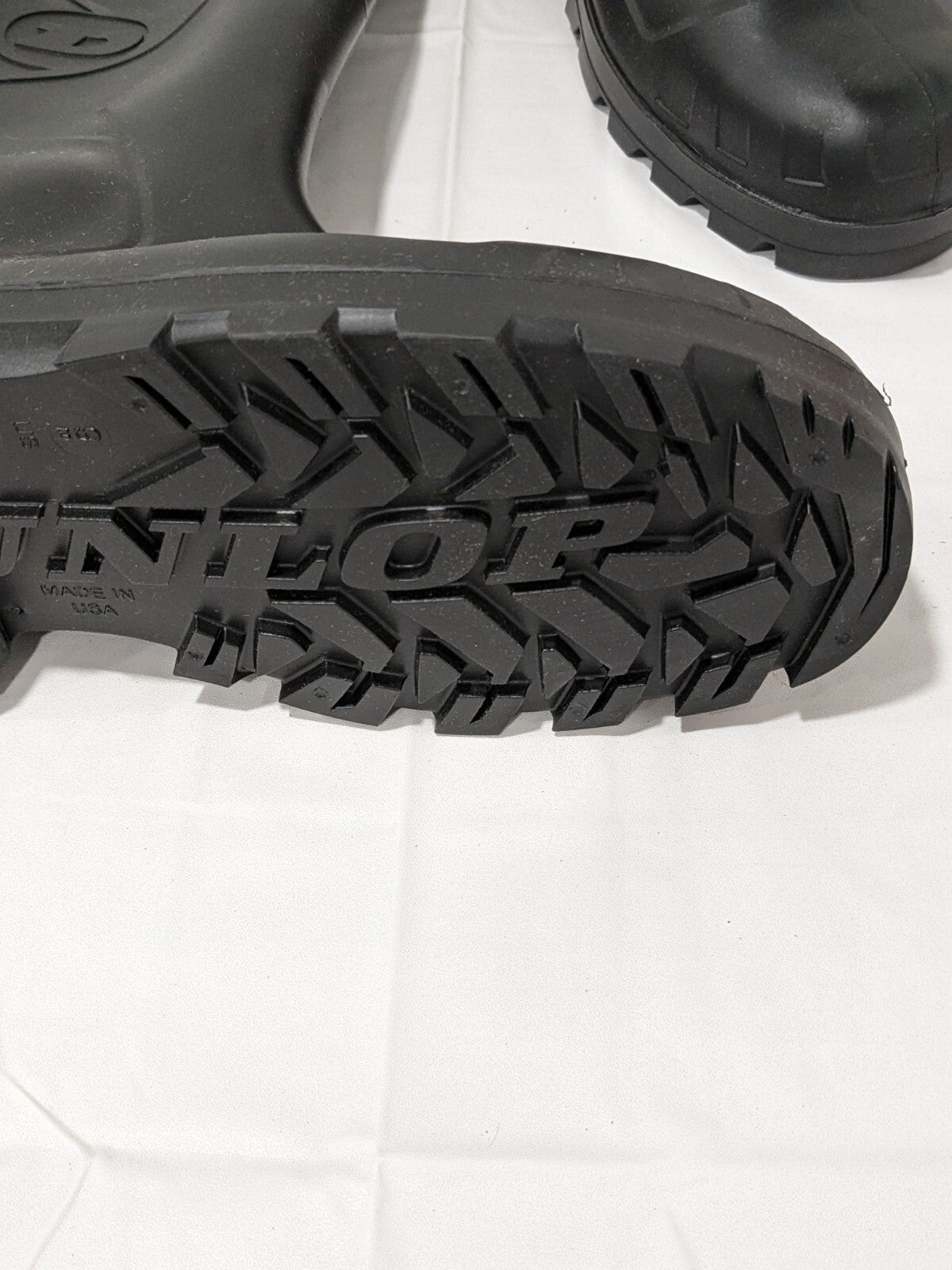 Dunlop Work Boot: Size 9, 14" High, PVC, Steel Toe 1 Pair 86776.9