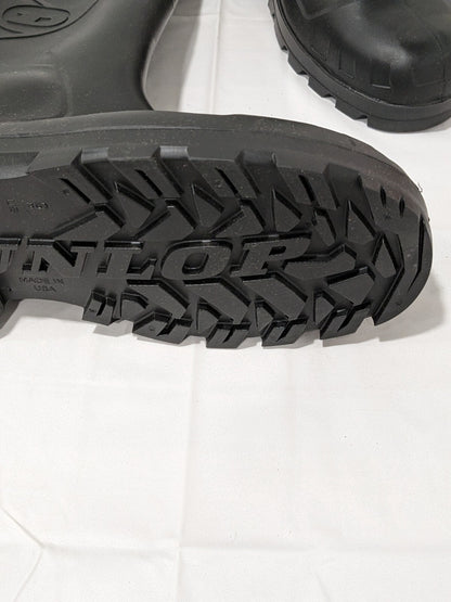 Dunlop Work Boot: Size 9, 14" High, PVC, Steel Toe 1 Pair 86776.9