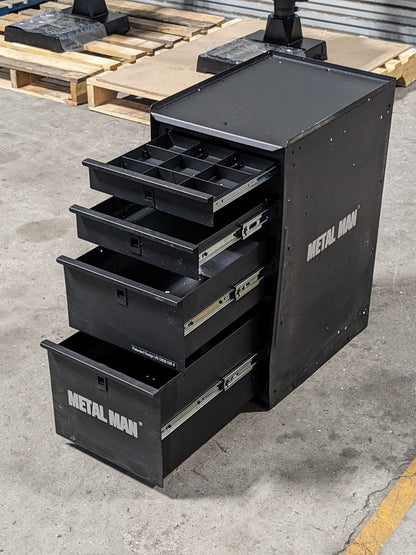 Metal Man Deluxe Welding Tool Box Storage Cabinet 4 Drawer DWC1 Scratch N Dent