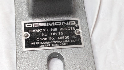 Desmond Diamond Nib Dresser Holder W/406-D25 6"L X 2-1/2"W 46500 INCOMPLETE