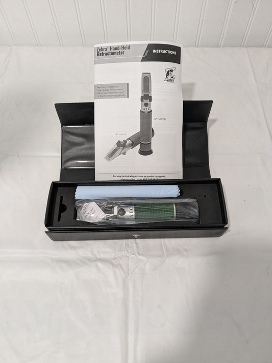 Zebra Skimmers Refractometer, 0 To 32 Percent Brix OPT32