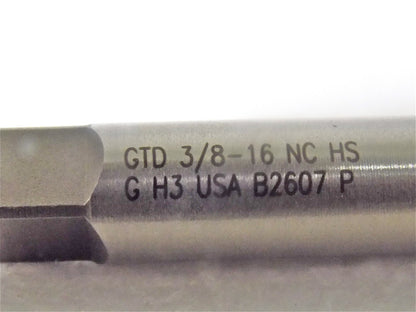 Greenfield Industries 3/8"-16 HSS 6" OAL Bottoming Extension Tap  QTY 2  18852
