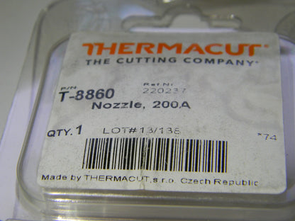 Thermacut High Speed Nozzles 200 AMP 220237 Qty 5  T-8860