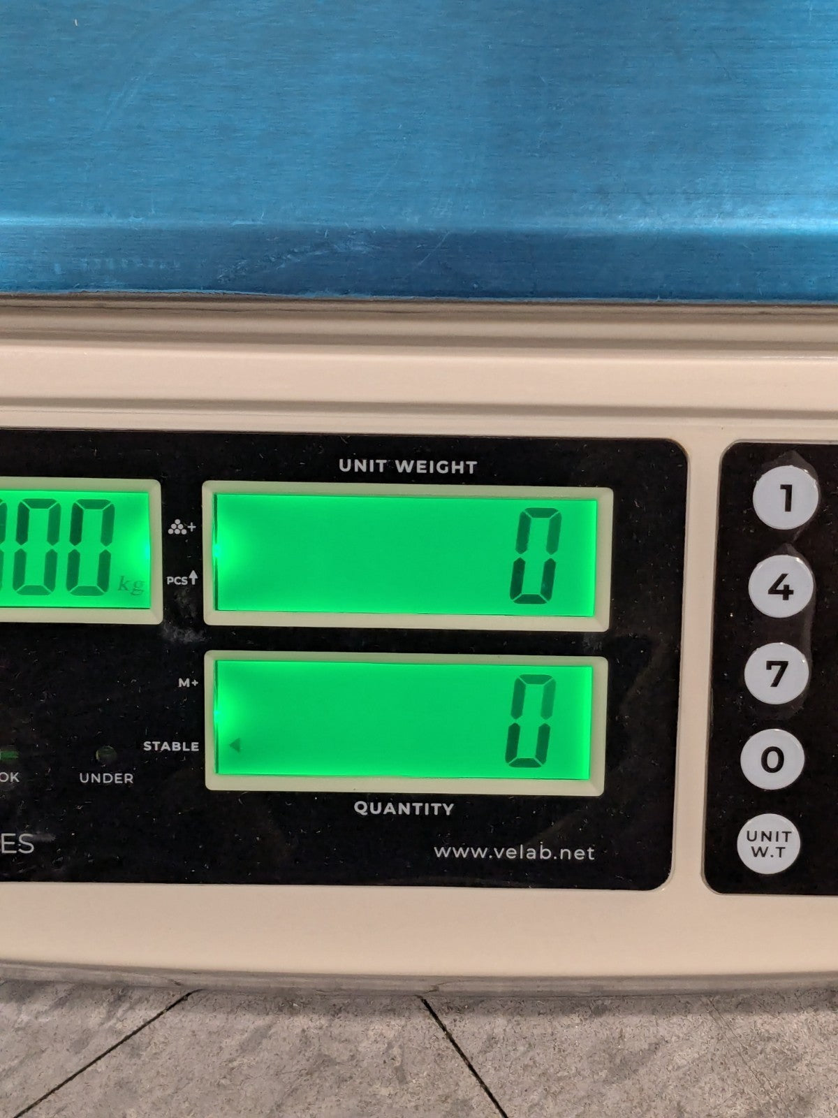 Velab Counting Scale 60 lb x 0.002 lb, RS232, Stainless Steel Pan VE-CS30S