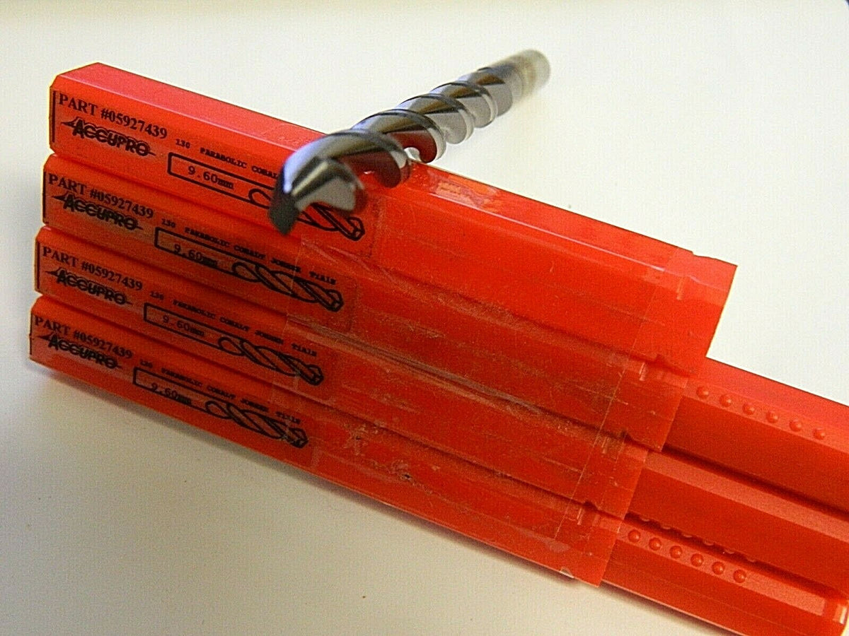 Accupro 9.6mm 130° Cobalt Jobber Drill QTY 4 05927439
