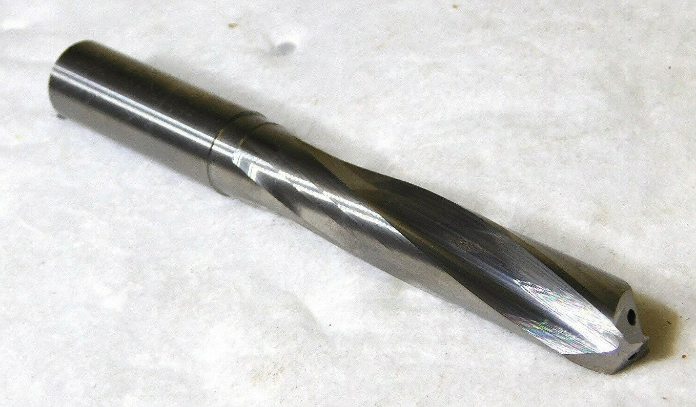 Dormer Carbide CDX-AL Drill 19/32 Dia Oil Feed Step Shank 5-1/8 OAL 026380