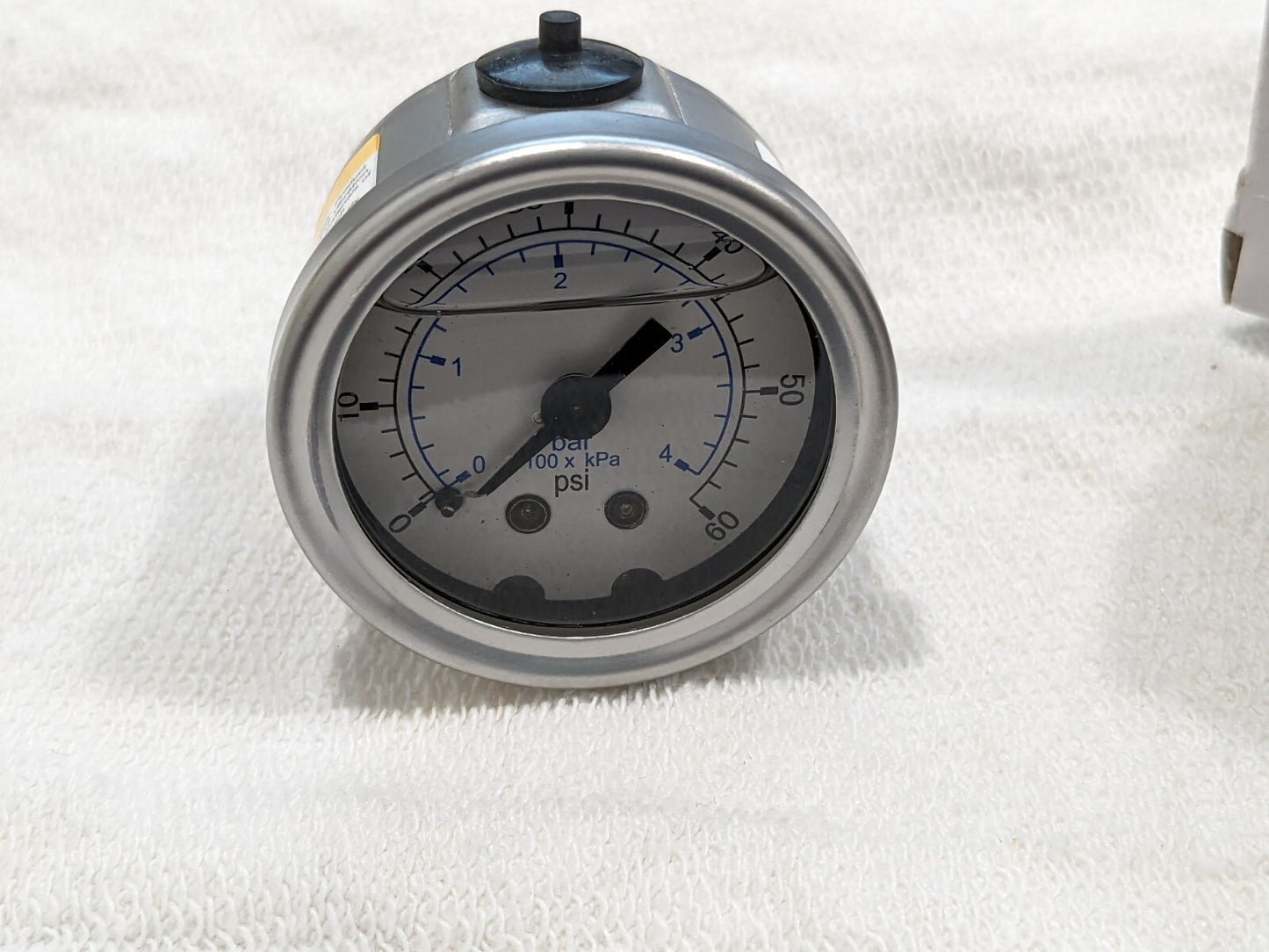 WIKA Pressure Gauge: 2-1/2" Dial, 0 to 100 psi 9833574
