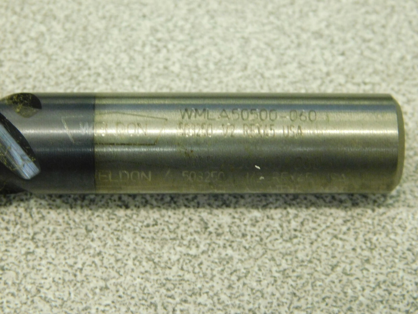 Weldon Spiral Flute Twist Drill 5FL 1/2" Dia 1/2" Shank 2" LOC WM