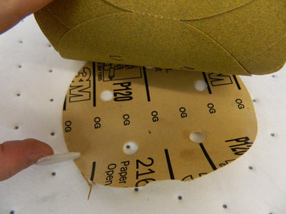 3M PSA Disc: 5″ Disc Dia, 120 Grit, Aluminum Oxide 7000043522