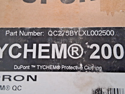 Dupont Disposable & Chemical-Resistant Apron QTY25 Size XL QC275BYLXL002500