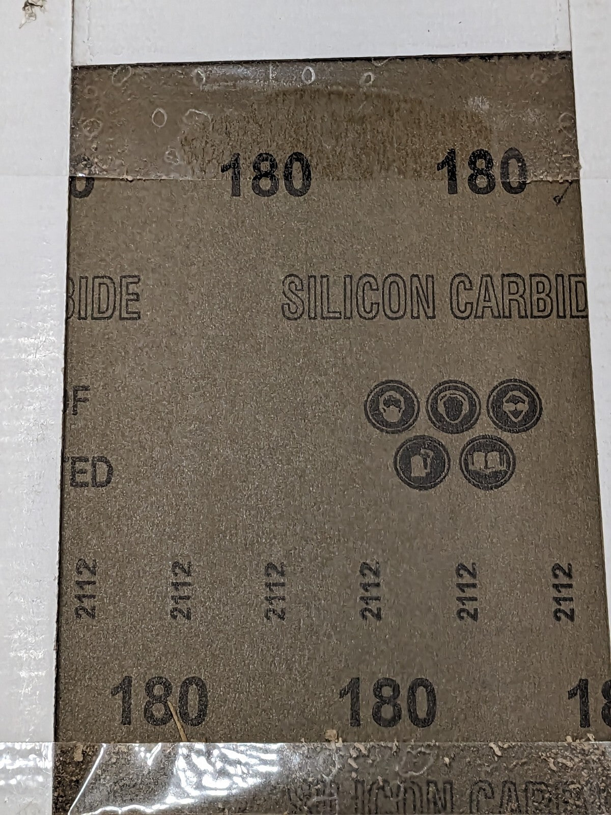 TRU-MAXX Sanding Sheet: 180 Grit, Aluminum Oxide, Coated Qty 100 67009977