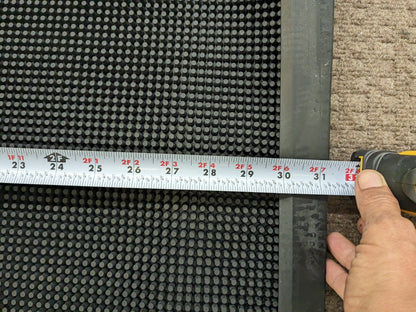 PRO-SAFE Indoor/Outdoor Black Entrance Mat Rubber Surface 2.66' L 390850900