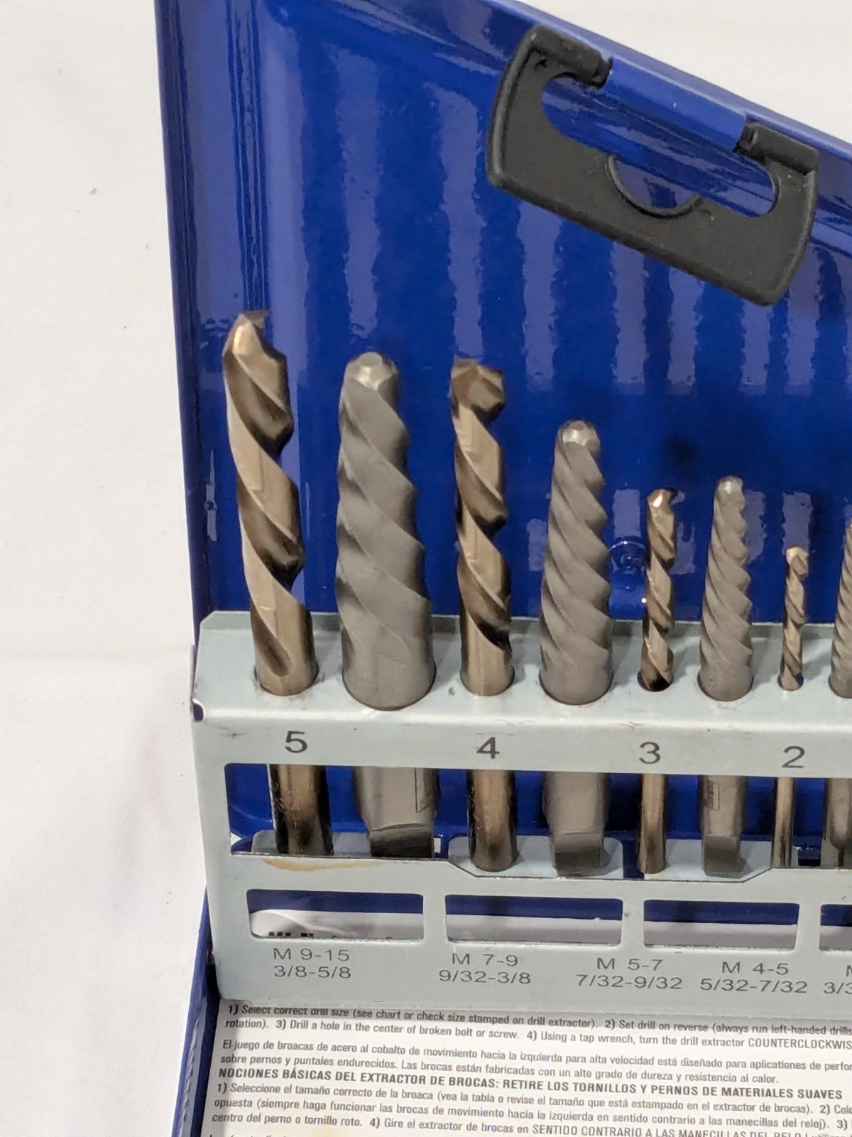 Irwin Spiral Flute Screw Extractor & Drill: 10 Pc 11119