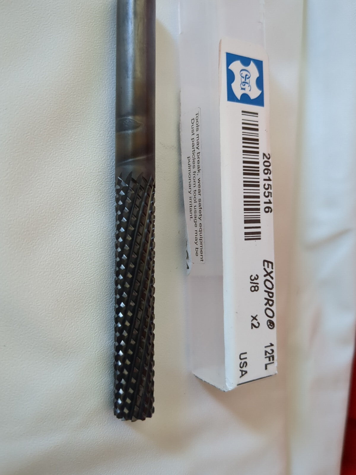 OSG Diamond Pattern Router Bit 0.375" Dia 2" LOC 3/8" Shank Dia S