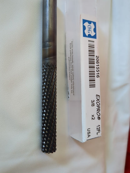 OSG Diamond Pattern Router Bit 0.375" Dia 2" LOC 3/8" Shank Dia S
