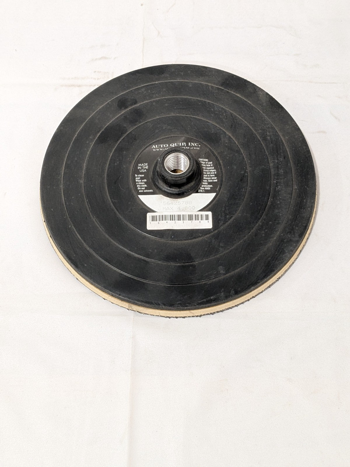 AutoQuip Disc Backing Pad: 8" Dia, Hook & Loop AQIHU14MV-8