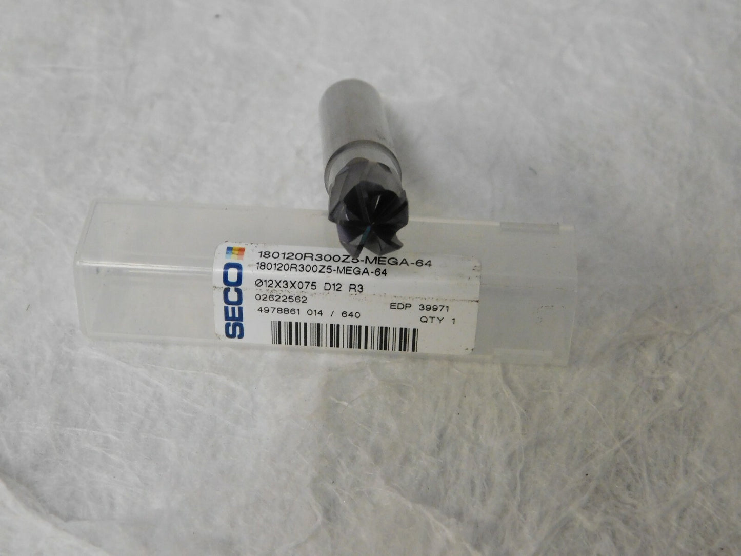 Seco Corner Radius End Mill 12mm 5 Flute Single End 39971