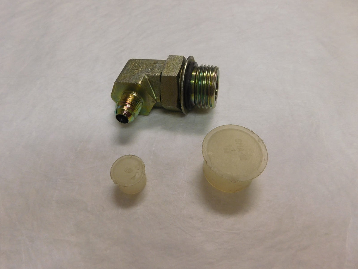 Hydraulic Fitting Male JIC x Male O-Ring 90º 6801-6-12