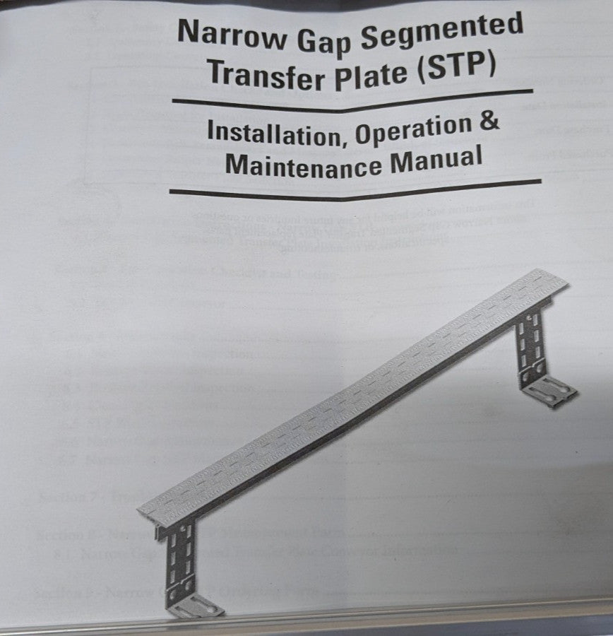 FLEXCO 2" x 24" Segmented Convetyor transfer Plate  56237 TGB-2/51-1/1-24/610