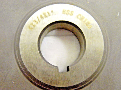 Precision Side Milling Cutter HSS 6" Diam x 3/4" W x 1" Hole 24T
