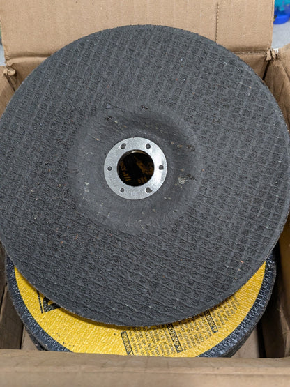 (10) DeWALT Depressed-Center Wheel Type 27, 7" Dia, 1/4" Thick, 7/8" Hole DW4719