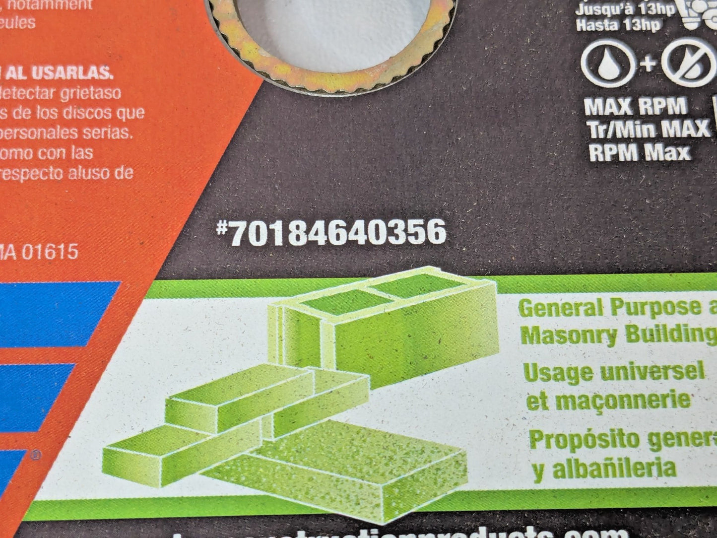 Norton Clipper Classic Segmented Blade 16" x .125" x 1"/20 mm 70184640356