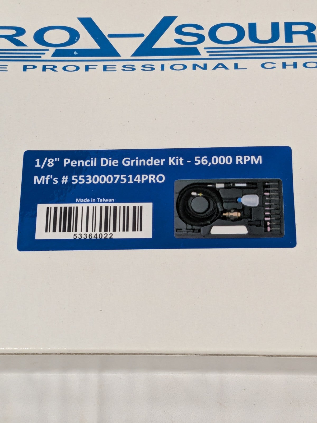 PRO-SOURCE 15 Pc, Pencil Grinder Kit 1/8" Pencil Die Grinder Kit 5530007514PRO