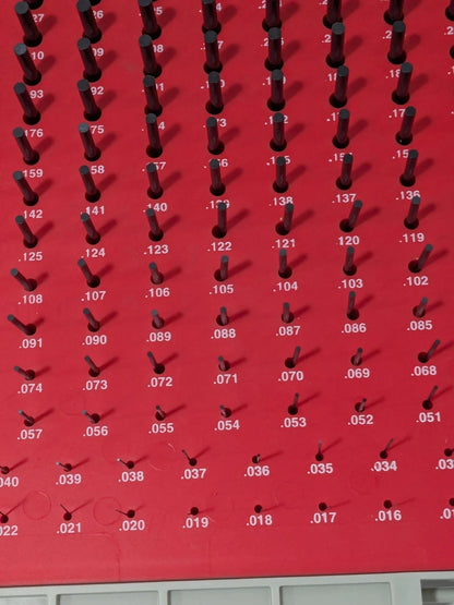Vermont Gage Class ZZ Plug Gage Set: 0.011 to 0.25" Range, 240 Pc 901200300
