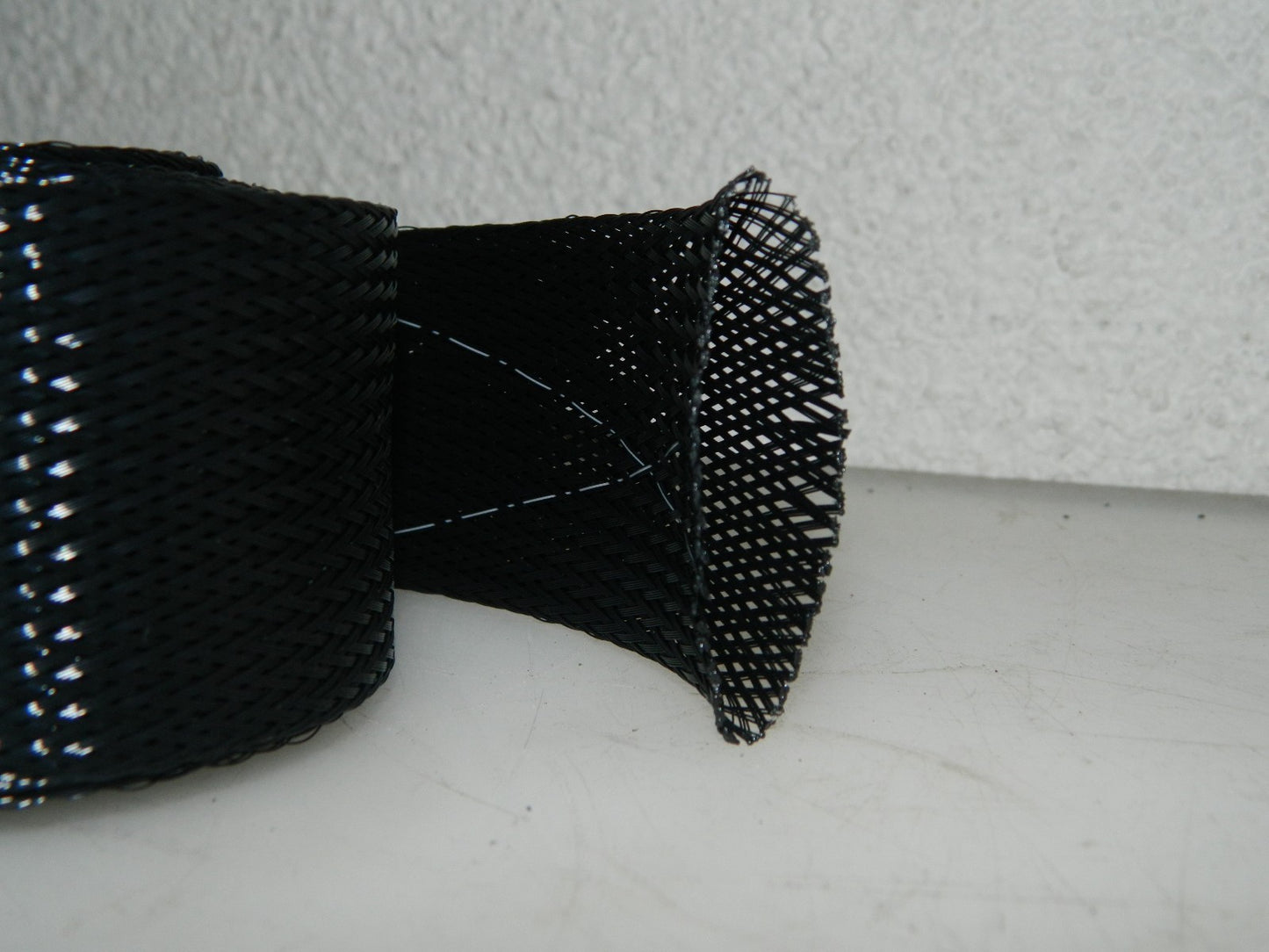 Techflex Expandable Braided Sleeving 2" Black 10 ft per Roll  QTY 2 FRN2.00TB10