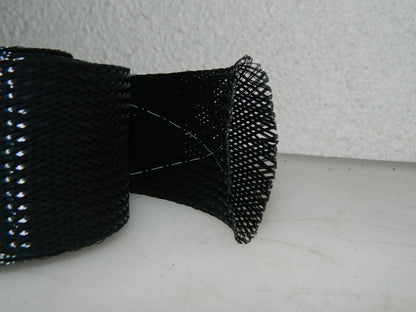 Techflex Expandable Braided Sleeving 2" Black 10 ft per Roll  QTY 2 FRN2.00TB10