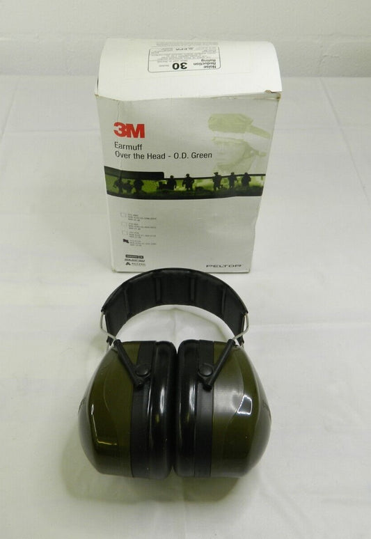 3M Over The Head Earmuff OD Green Peltor NRR 30dB 370-H10A