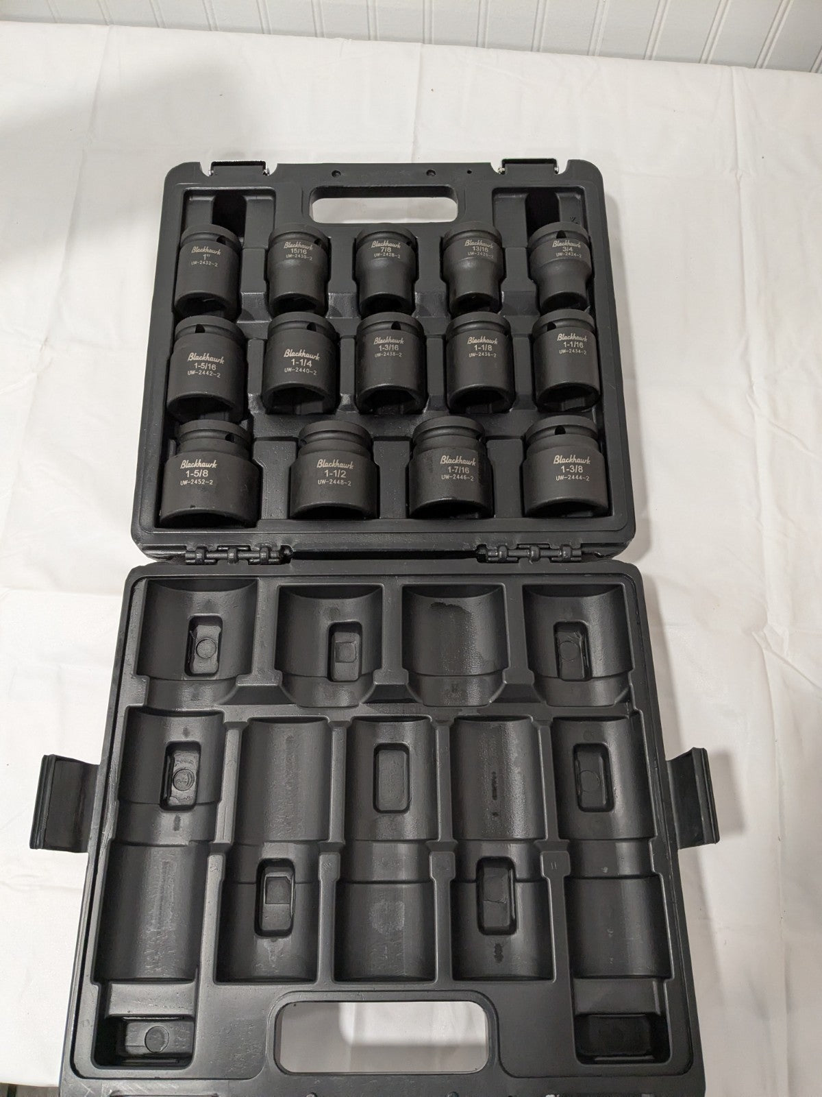 Blackhawk Socket Set: Impact Standard, 14 Pc, 3/4" Drive, 3/4 to 1-5/8" UW-2414S